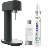 MySoda Ruby 2 Schwarz + PET-Flasche + CO2-Zylinder