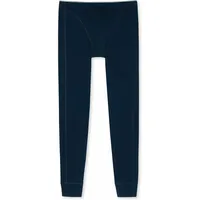 SCHIESSER Herren Lange Unterhose - 95/5 Organic Cotton Long Johns Dunkelblau Ökologische Baumwolle Medium