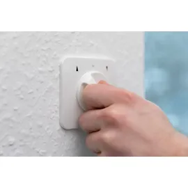 Schellenberg Rollladenschalter Knebelschalter, mit Tast- und Rastfunktion, weiß 25003