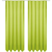 Bestgoodies Dekoschal Ellen Universalband Blickdicht 2er Pack - 140x175 cm x 175 cm Grün