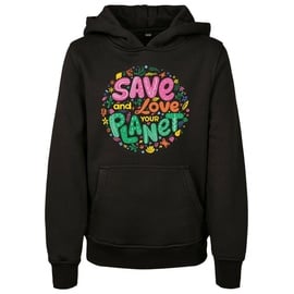 Mister Tee Save And Love Kapuzenpullover Black 110-116 cm