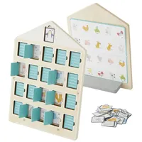 vertbaudet Lernspielzeug Kinder Wer-ist-es-Spiel, Holz FSC® weiß