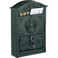 Relaxdays Briefkasten 25 x 40 x 10 cm grün