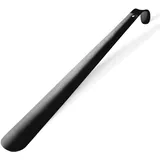 Driveloop® Schuhlöffel 42cm aus Edelstahl - Strapazierfähiger Schuhanzieher in Silber Schuhlöffel lang (Silber) (Black 42 cm) - 41,1 x 4,7 x 3,5 cm