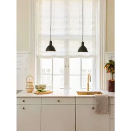 Halo Design Metropole 1-flg. 25 cm rund Schwarz/Metall