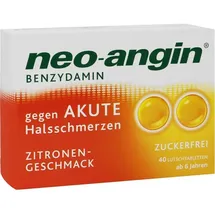 Klosterfrau neo-angin Benzydamin akute Halsschmerzen Zitrone