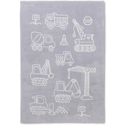 Kinderteppich Coccole 120 x 170 cm Polyester Grau