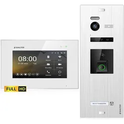 Balter Home HD Video Türsprechanlage mit Fingerprint und RFID für 1 Familienhaus, 1x Monitor, Balter EVO HD Fingerprint