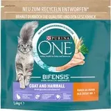 PURINA ONE Coat & Hairball - Sparpaket: 6 x 1,4 kg