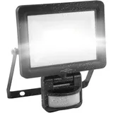 Ansmann LED-Wandstrahler, robuster & kompakter Baustrahler mit Bewegungssensor für Werkstatt, Baustelle, Garage, Strahlwasserschutz, super hell,2200lm