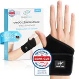 Health Press Handgelenkbandage 1 St. Schwarz