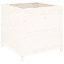 vidaXL Pflanzkübel 82,5 x 82,5 x 78 cm Weiß