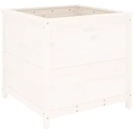 vidaXL Pflanzkübel 82,5 x 82,5 x 78 cm Weiß