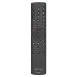 Savio SAVPILOTRC17 XIAOMI, TV, IR/Bluetooth, Drucktasten, Schwarz