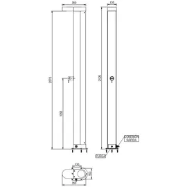 Fluidra Deutschland GmbH Gartendusche transparent