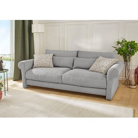 Jockenhöfer Gruppe Big-Sofa »Maxima«, Federkern,Schaumflocken,hervorragendes Sitzgefühl,Bezug in Cord, grau