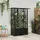 vidaXL Hochbeet mit Rankgitter und Dach 124,5 x 40 x 138 cm Schwarz