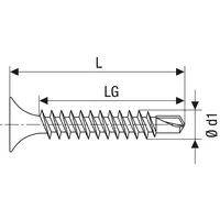 SPAX GIX-D Schnellbauschrauben 3,5 x 45 mm 1000 Stück