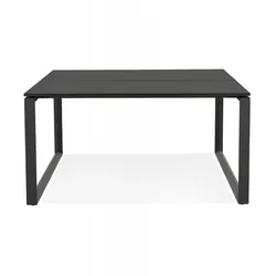 Schreibtischbank BAKUS SQUARE  Quadratischer Bankschreibtisch aus Holz und Metall  Multifunktionales Büromöbel für Besprechungen  Kadima Design