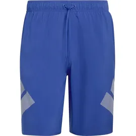 adidas Badeshorts Big Bars Semi Lucid Blue/White L