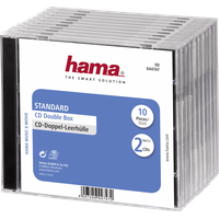 Hama CD-Leerhülle Standard Doppel (10er-Pack)