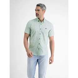 Gestreiftes Herren Sommerhemd - Light Peppermint - L