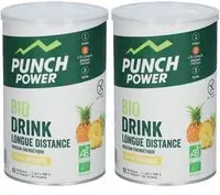 PUNCH POWER Biodrink Longue distance saveur Ananans Poudre 2x500 g