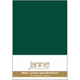 JANINE 5007 Mako-Feinjersey 180 x 200 - 200 x 200 cm waldgrün