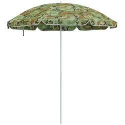 vidaXL Strandschirm mit Metallmast Tarnfarben 161x193 cm Polyester