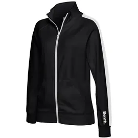 bench. loungewear Sweatjacke Damen schwarz-weiß Gr.48/50