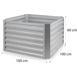 Blumfeldt High Grow Straight 100 x 60 x 100 cm silber