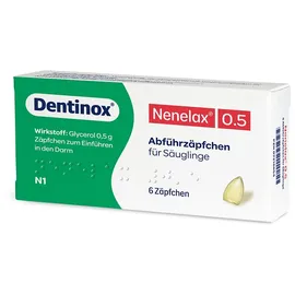 Dentinox Gesellschaft für pharmazeutische Präparate NENE LAX 0,5 Suppos.f.Säugl. 6 St