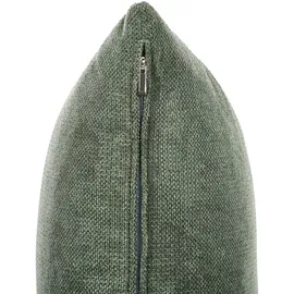 Beliani Couch Stoff 3-Sitzer Grün/Braun