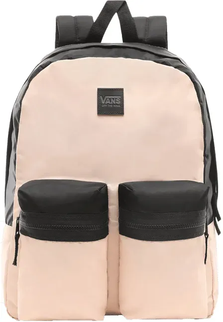 Vans Double Down Rucksack Beige Schwarz