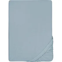 biberna 0012344 Frottee-Stretch 180 x 200 - 200 x 200 cm hellblau