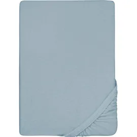 biberna 0012344 Frottee-Stretch 180 x 200 - 200 x 200 cm hellblau