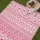 Homescapes Tia Outdoor-Teppich 150 x 240 cm Pink/Weiß
