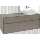 Villeroy & Boch Waschtischunterschrank 4 Auszüge 140 x 54,8 x 50 cm Schwarz