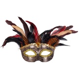 Boland 72218 - Augenmaske Voodoo Marasa, Maskenball, Accessoire, Karneval, Kostüm, Mottopary, Halloween