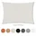 Hometex Premium Textiles Sonnensegel 2×4m Rechteckig inkl. Befestigungseile | Dunkelgrau | Sonnenschutz ideal für Garten, Terrasse, Balkon, Camping | Windabweisender Schattenspender