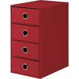RÖSSLER Schubladenbox S.O.H.O. 4-tlg. rot
