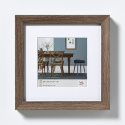 walther + design Fiorito Holz Bilderrahmen 20x20 cm, NUSSBAUM