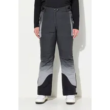 Ulla Popken Funktionshose Skihose Punkte Klettriegel Schneefang schwarz 46