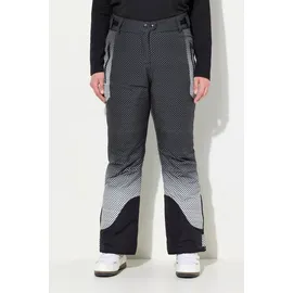 Ulla Popken Funktionshose Skihose Punkte Klettriegel Schneefang schwarz 46
