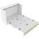 ComfortXL Schrankbett, Weiß, Holzwerkstoff, 140x200 cm, Schlafzimmer, Betten, Klappbetten