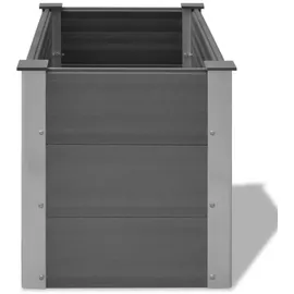 vidaXL Garten-Hochbeet WPC 100 x 50 x 54 cm Grau