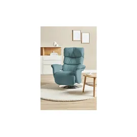 HIMOLLA Relaxsessel 7628 Leder 83 x 113 x 92 cm Türkis/Petrol mit Relax-Funktion