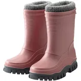 Sterntaler Gummistiefel uni gefüttert - Mädchen Kinder Regenstiefel mit herausnehmbarem Innenschuh - warme, wasserdichte Kinderstiefel - Matsch- und Regenschuhe, perlrosa, Größe 29