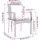 vidaXL Gartenstuhl 59 x 59 x 88 cm grau 2 St.