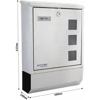 Rottner Tresor Corto Inox Silber inkl. Zeitungsfach